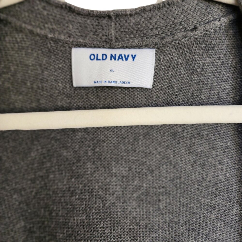 Old Navy Gray Open Front Longline Cardigan Sweater Size XL - Picture 5 of 5